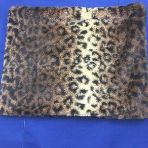 Cejon Leopard Faux Fur Print Cowl Scarf